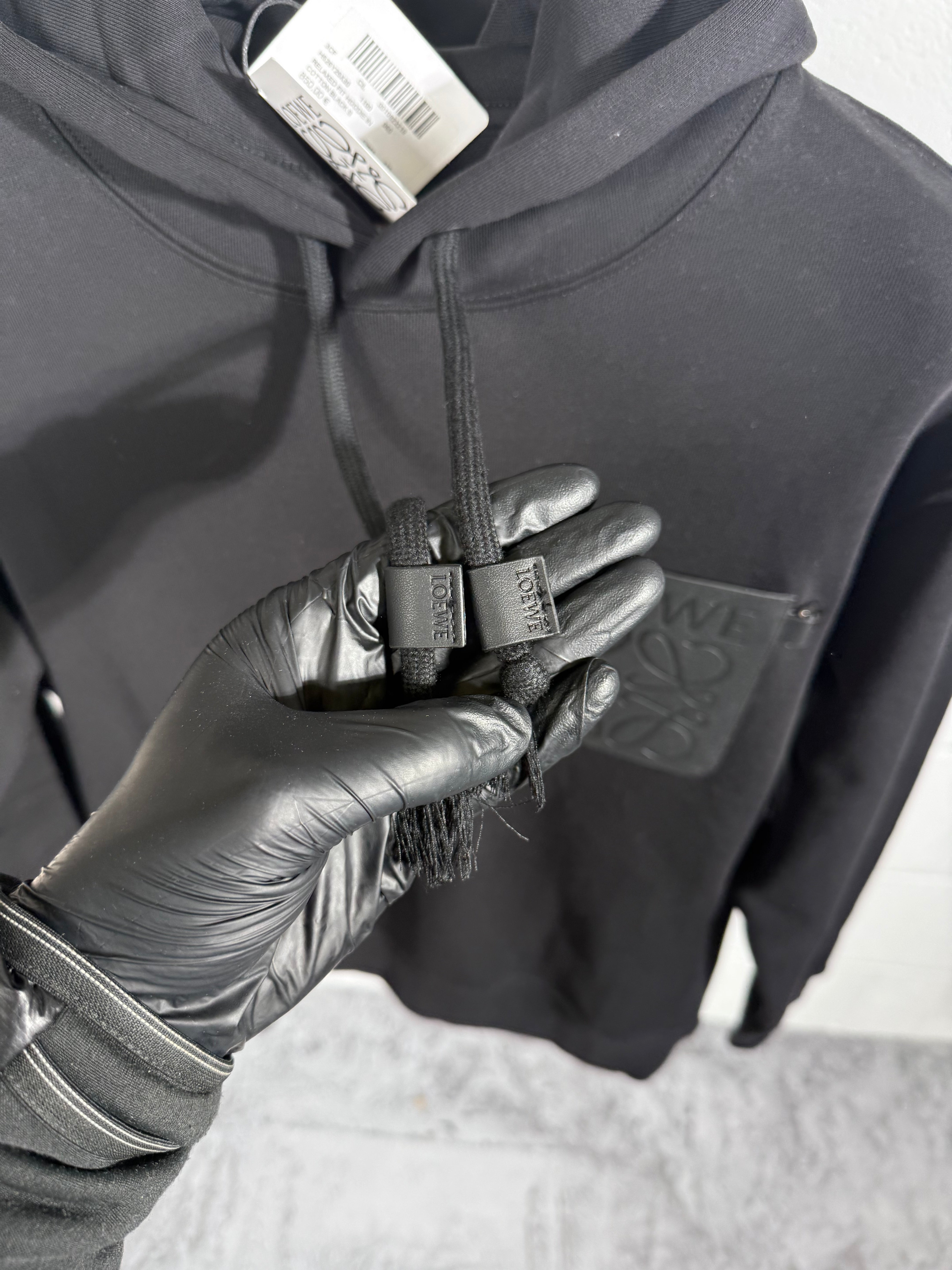 Sweat à capuche noir LOEWE