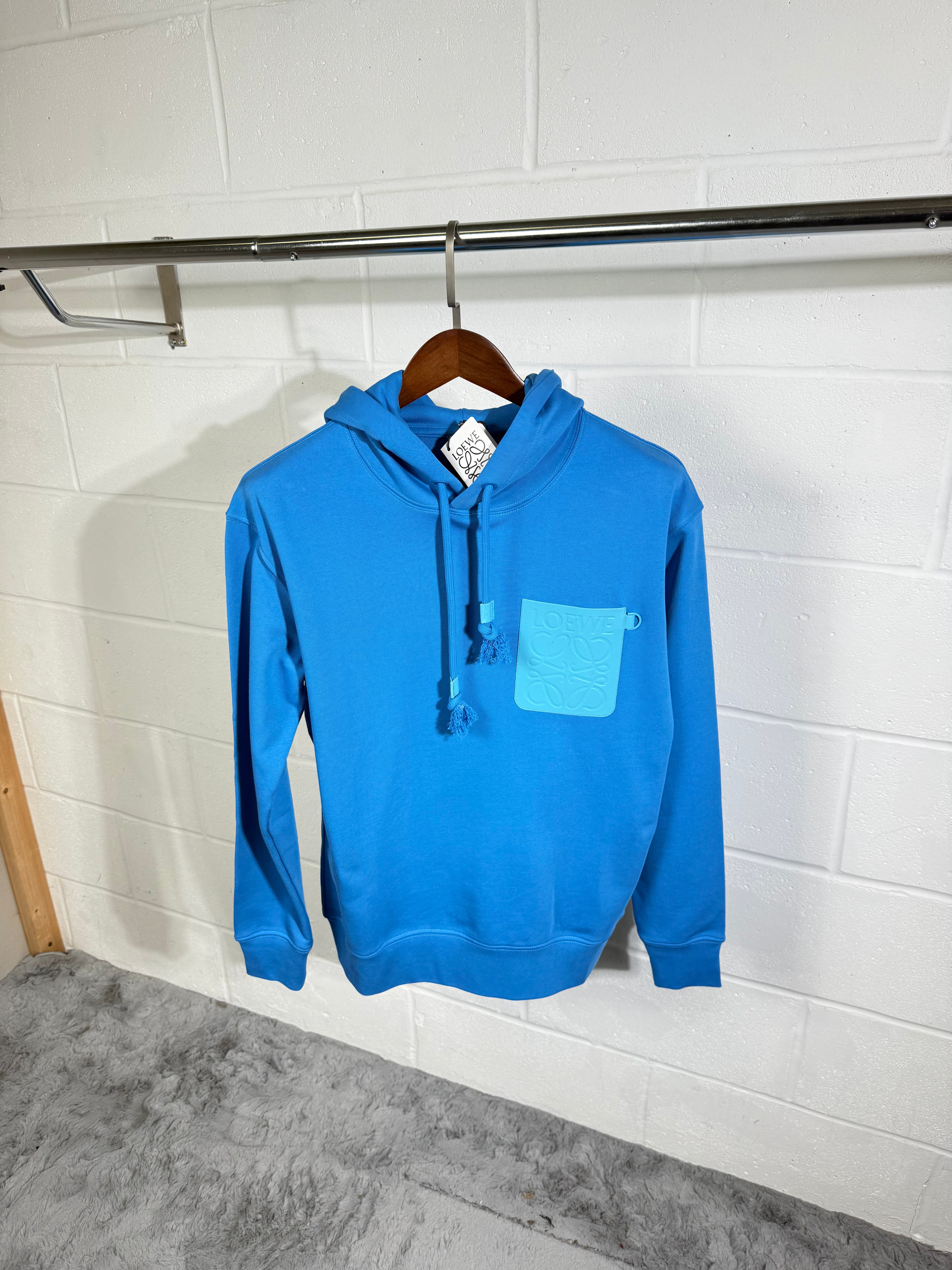Sweat à capuche bleu LOEWE