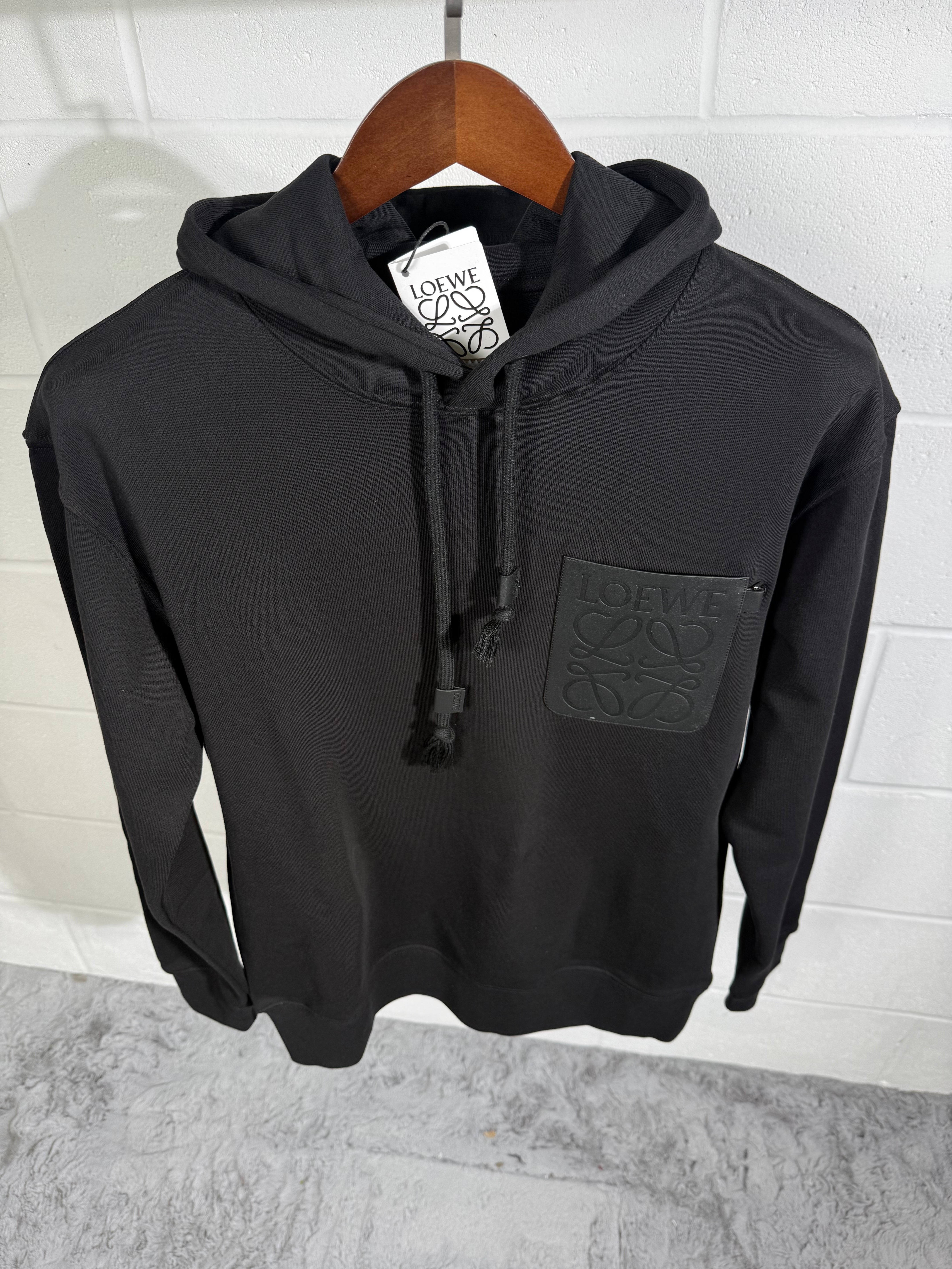 Sweat à capuche noir LOEWE