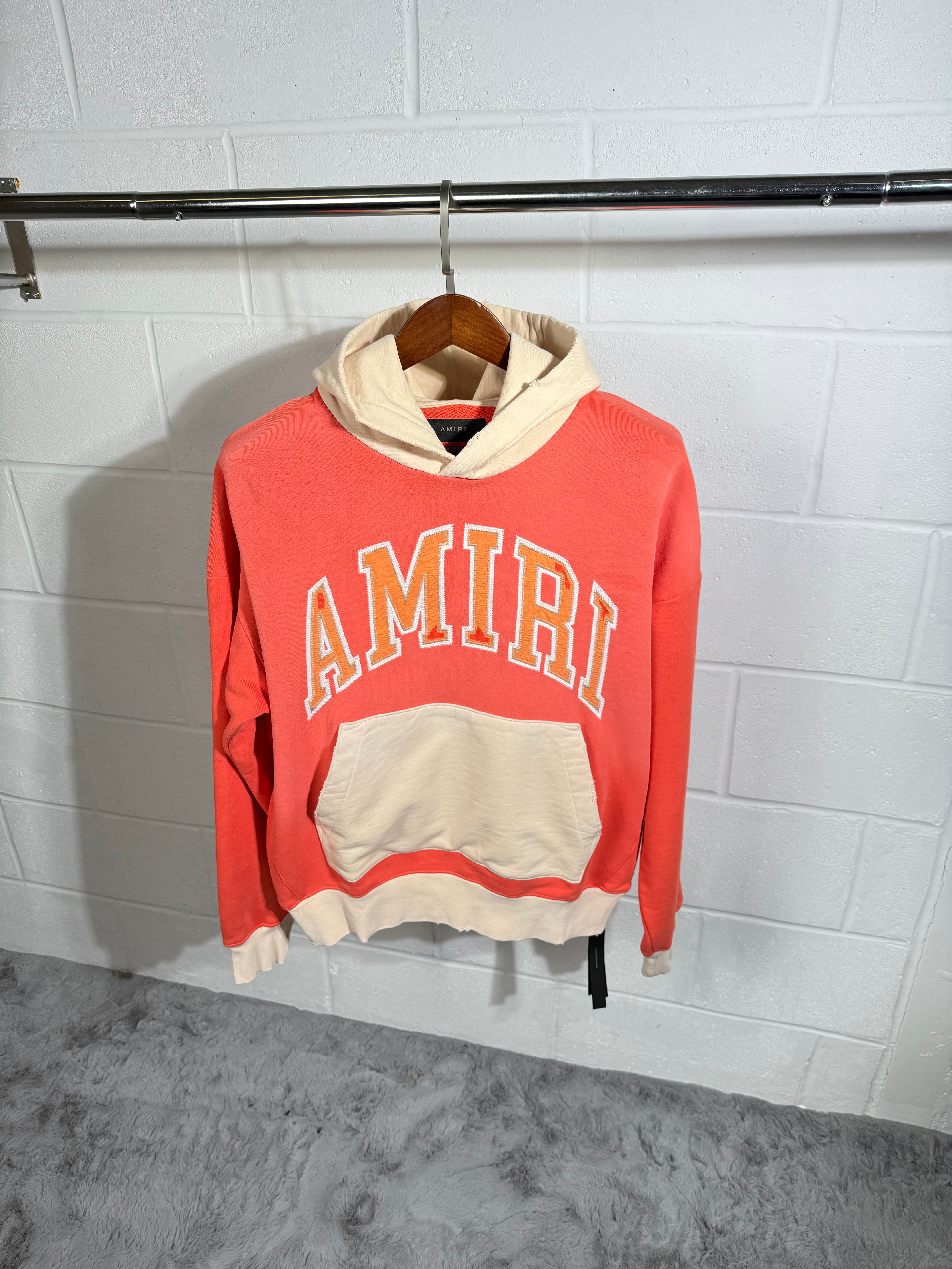 Sweat à capuche Amiri rouge