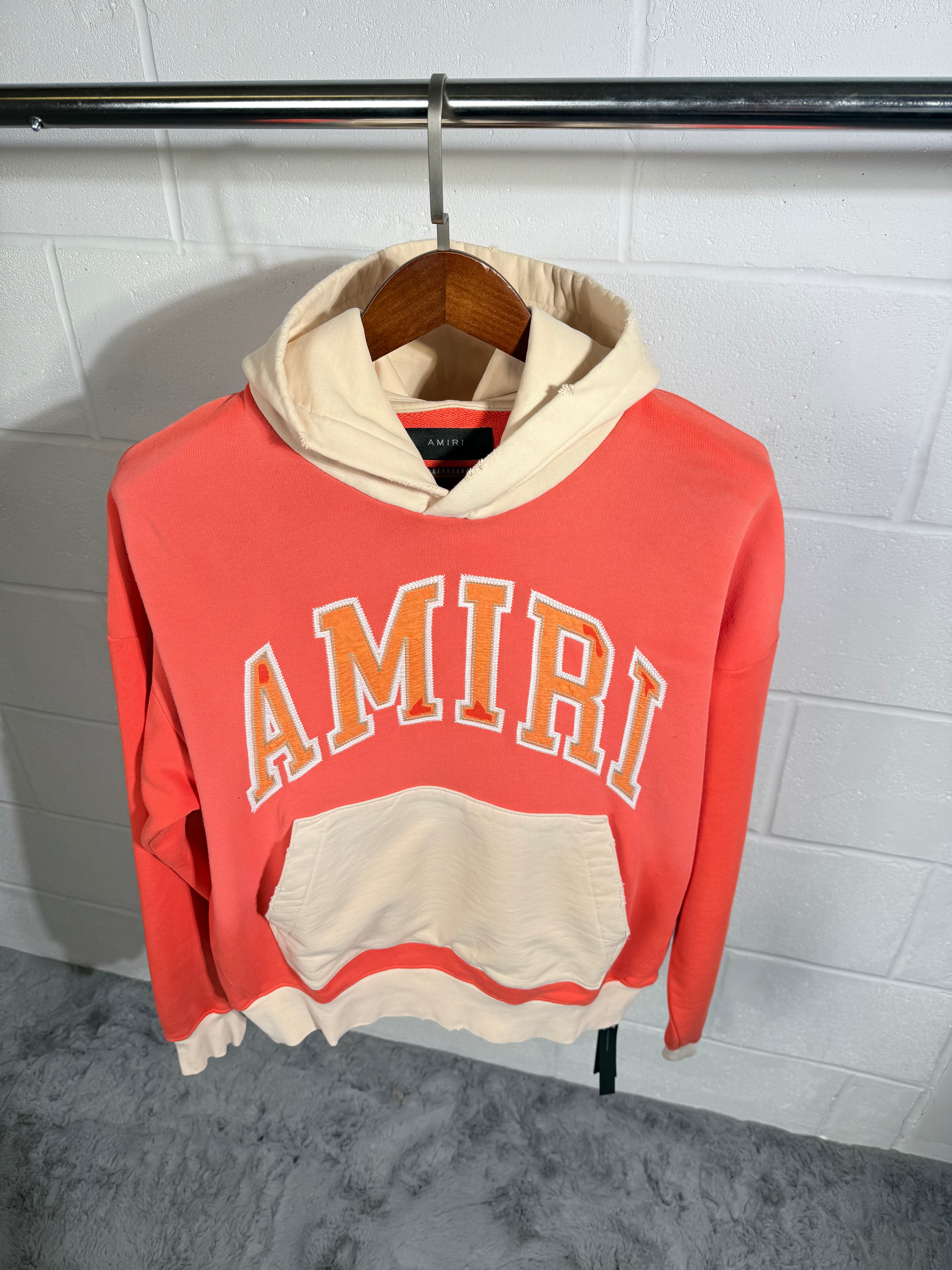 Sweat à capuche Amiri rouge
