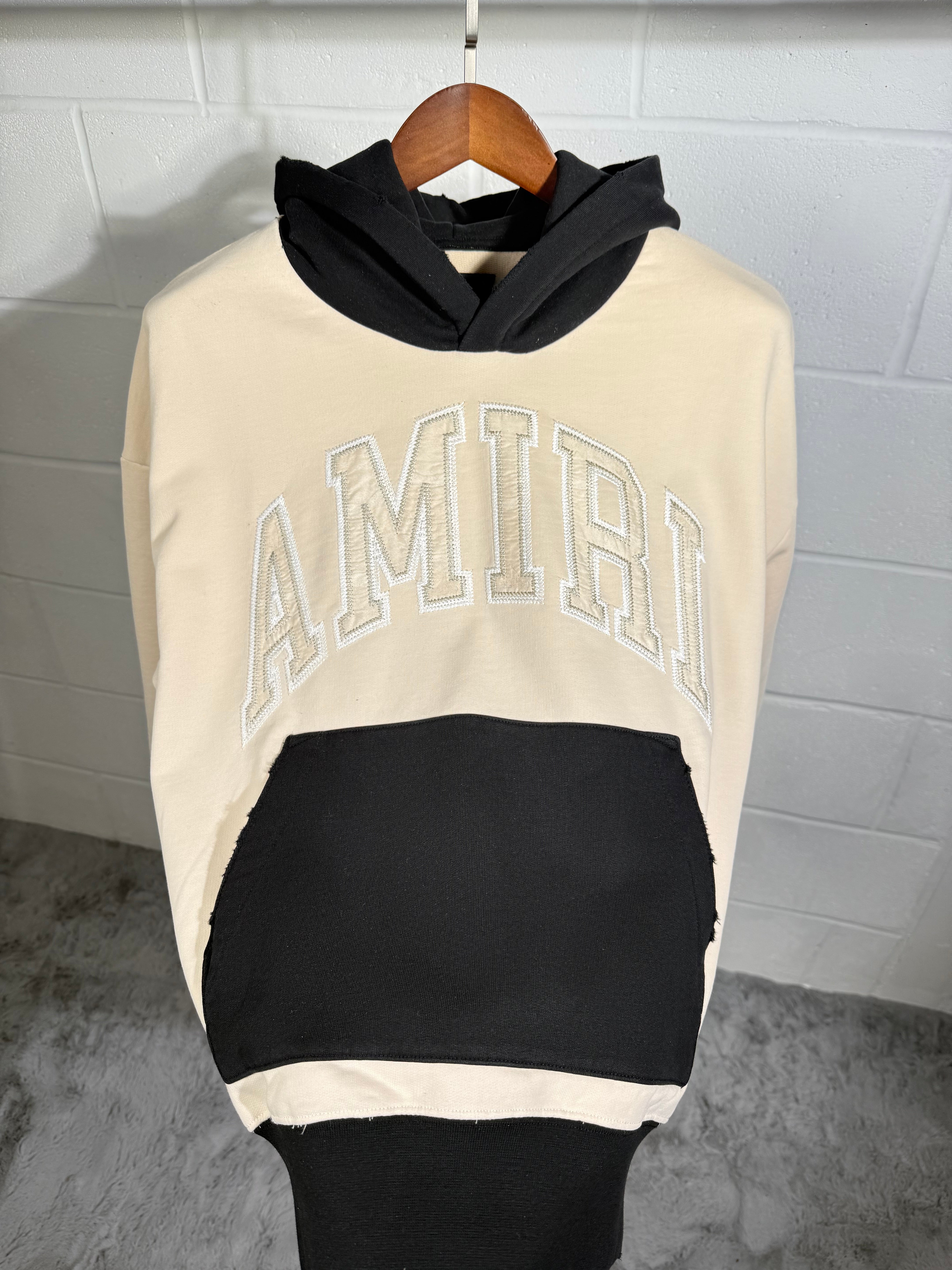 Amiri hoodie black & beige