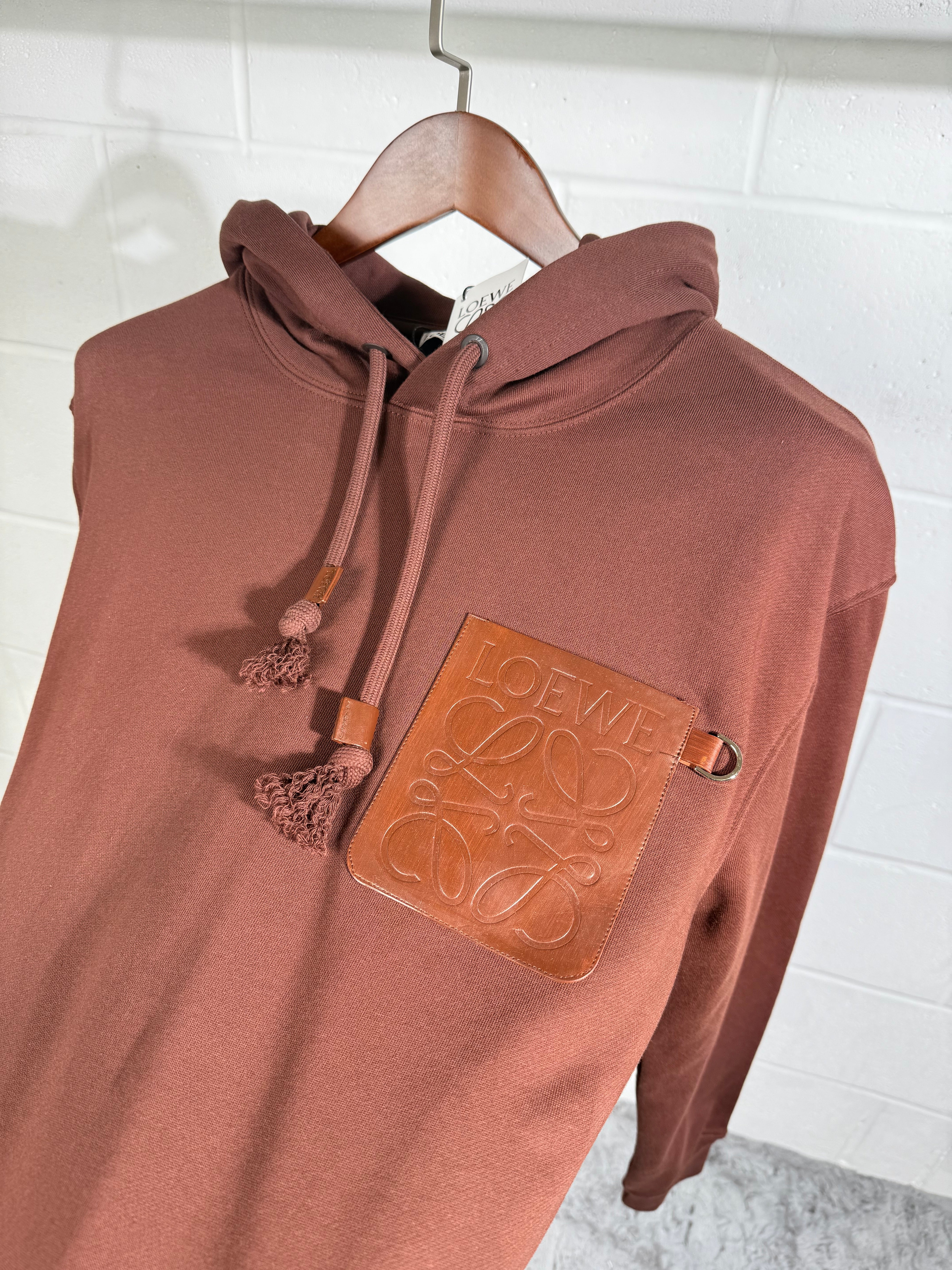 Sweat à capuche marron LOEWE