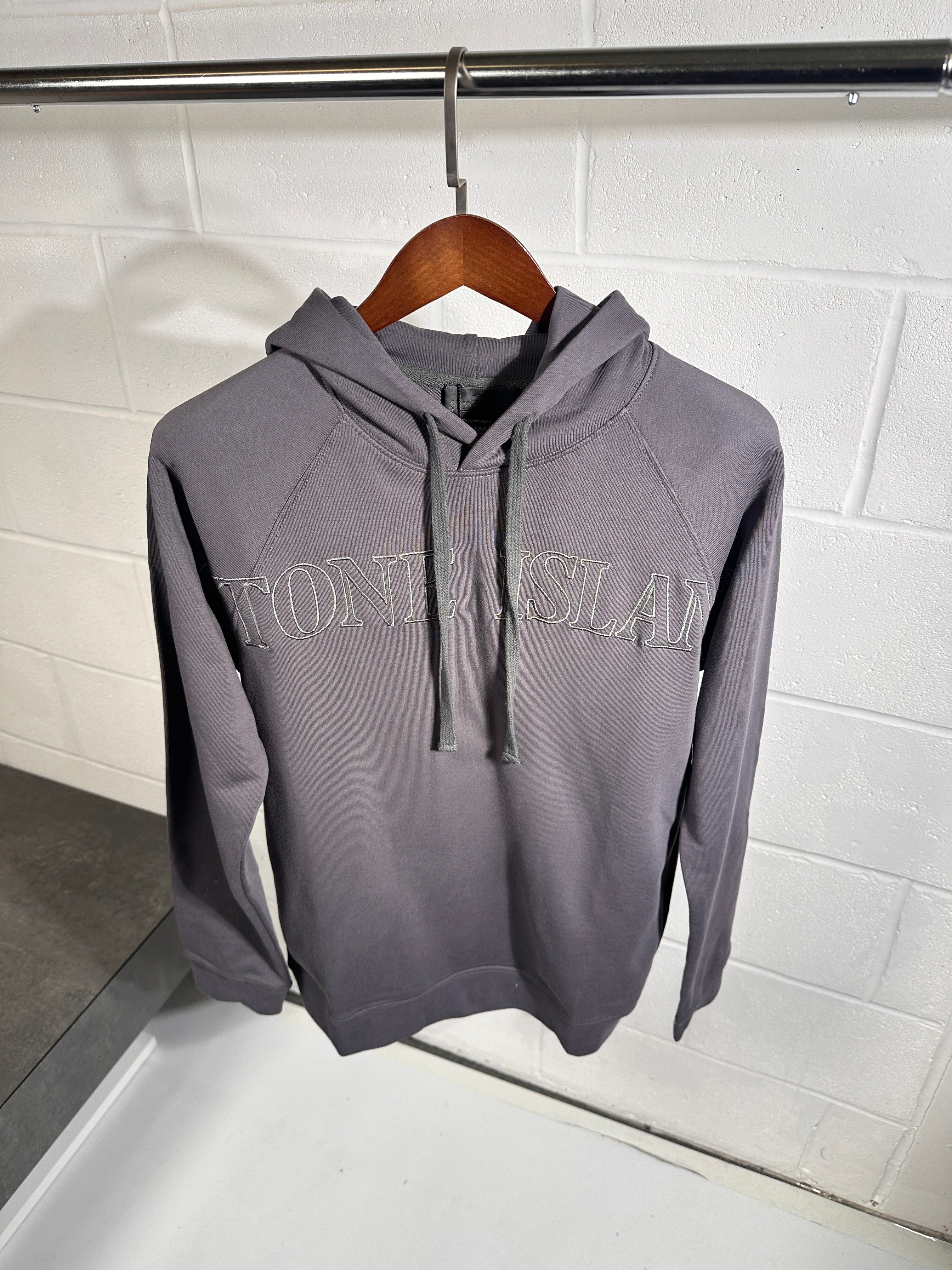 SI ghost logo hoodie grey