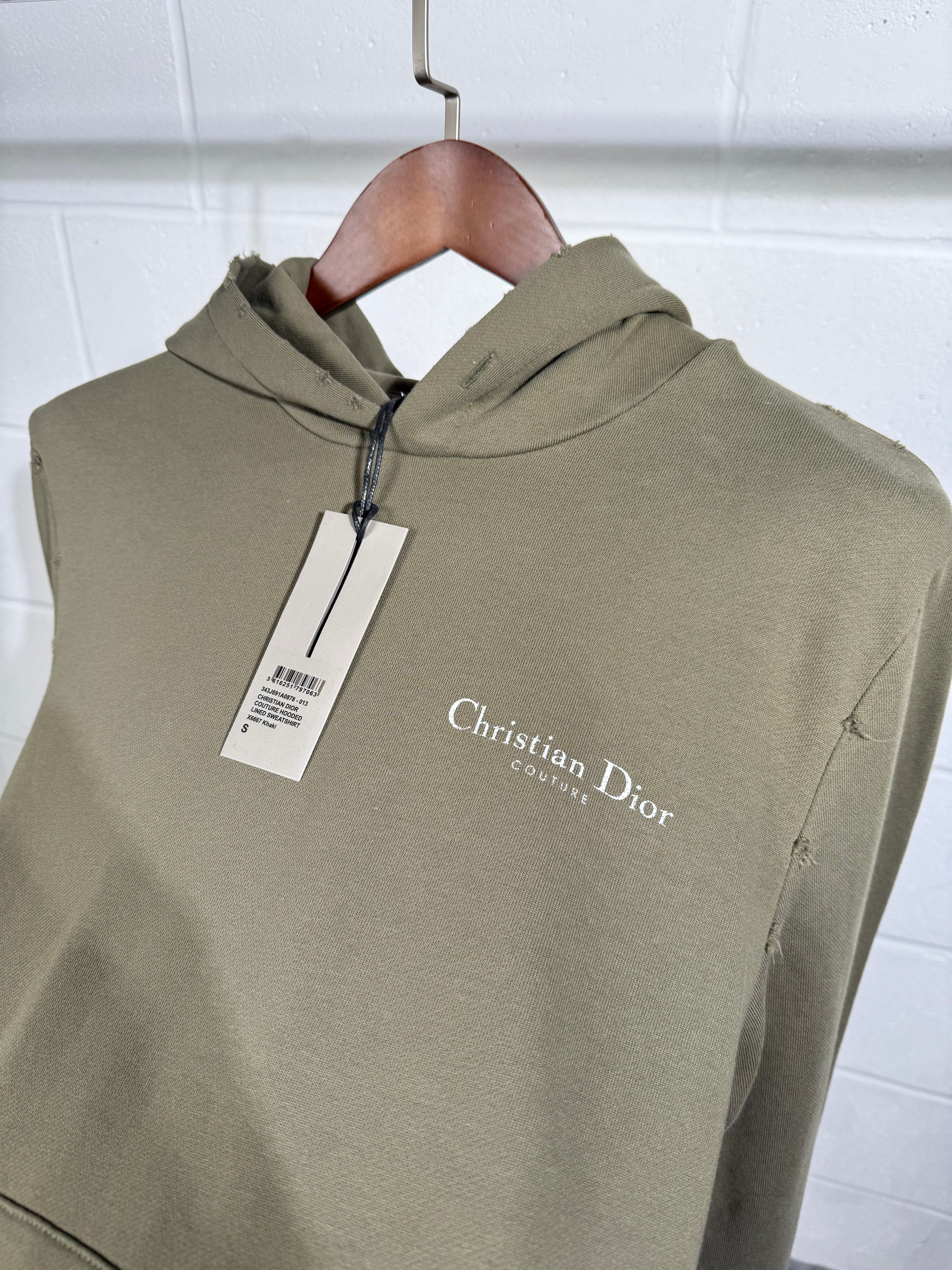 Sweat à capuche Dior vert
