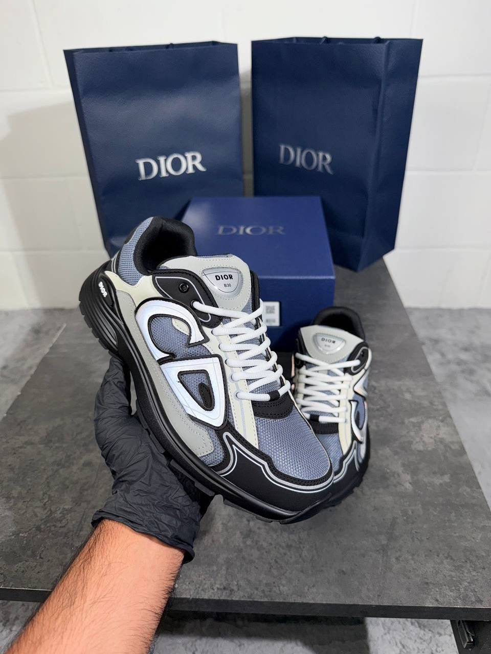 B30 BLUE & GREY MESH