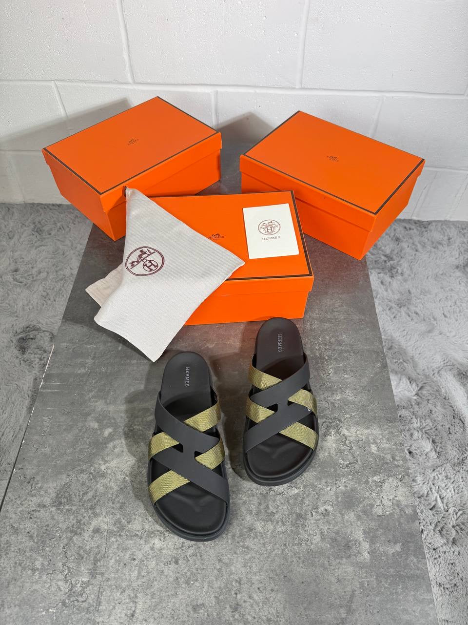 HRMS STRAP SANDALS GREEN