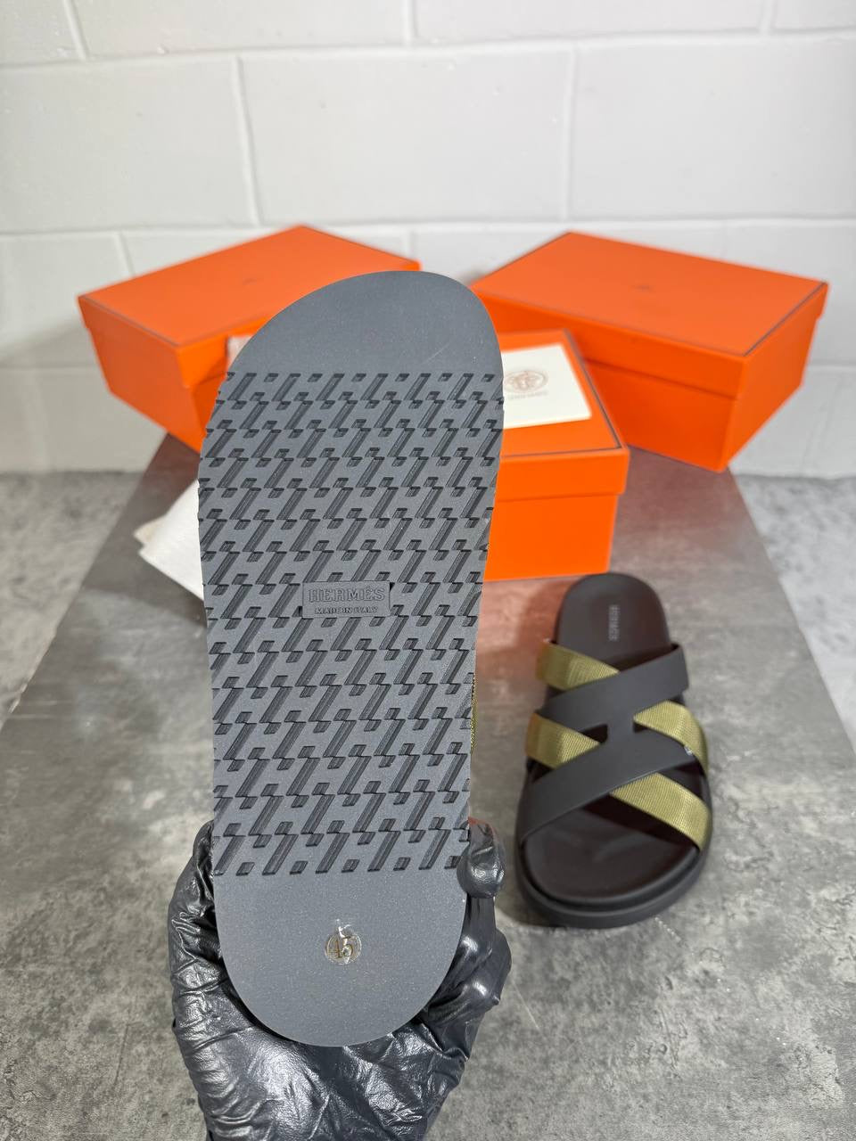 HRMS STRAP SANDALS GREEN