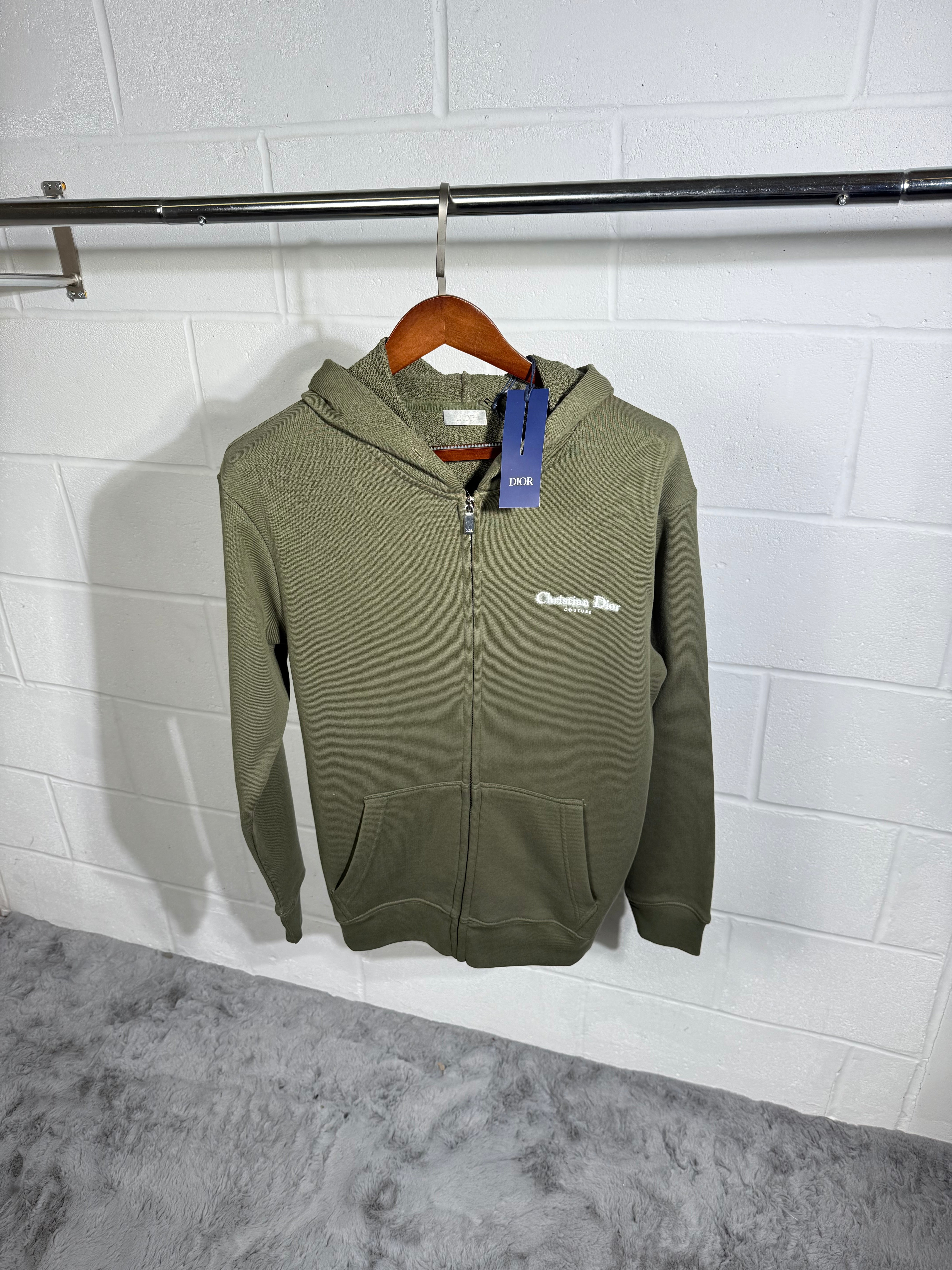 CD zip hoodie green