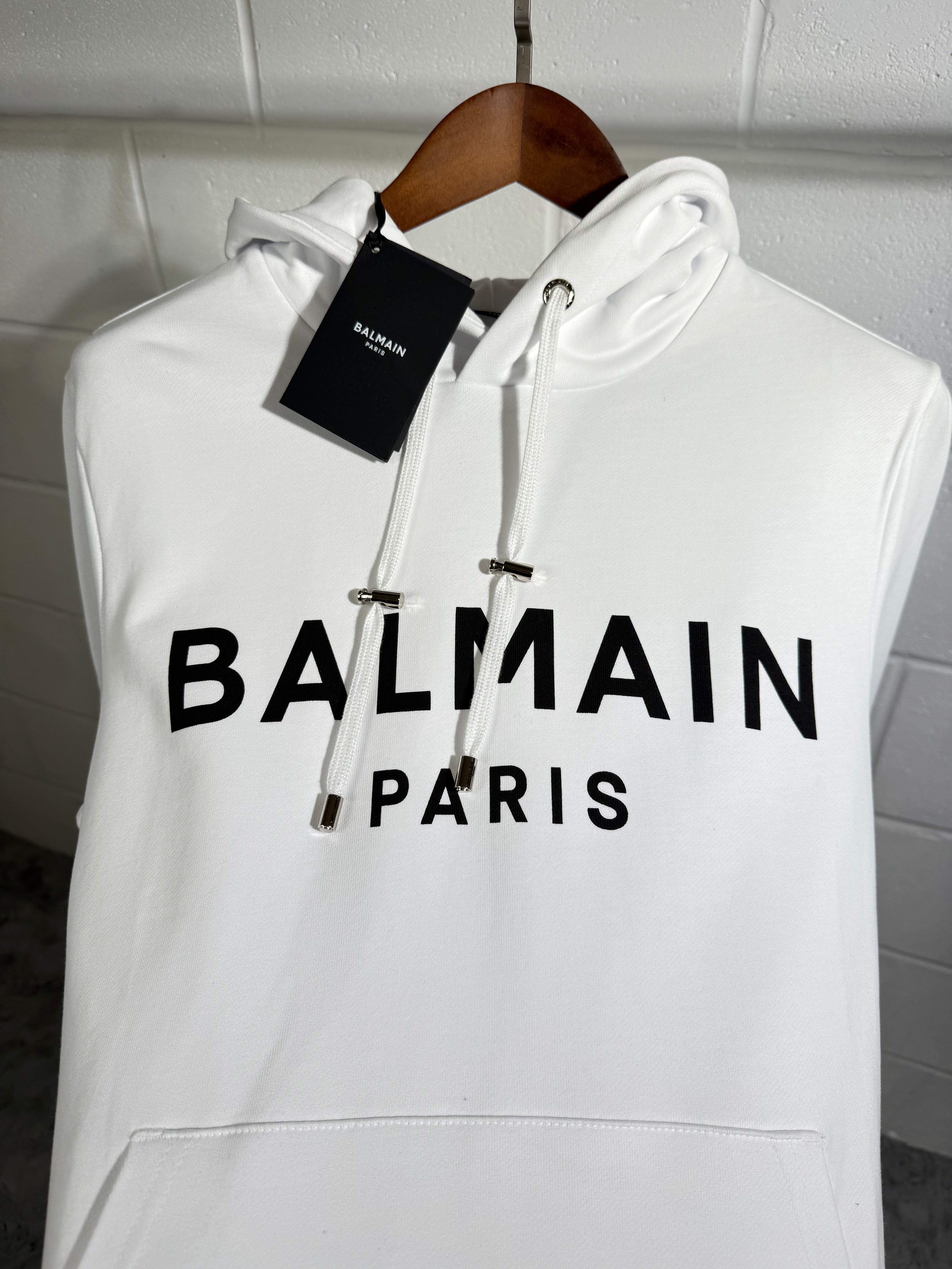 Balmain hoodie white
