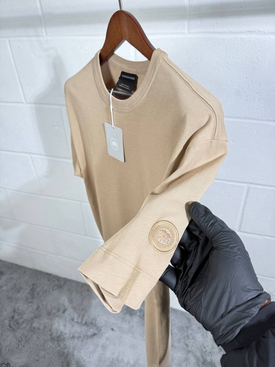 C&G TEE BEIGE OVERSIZED