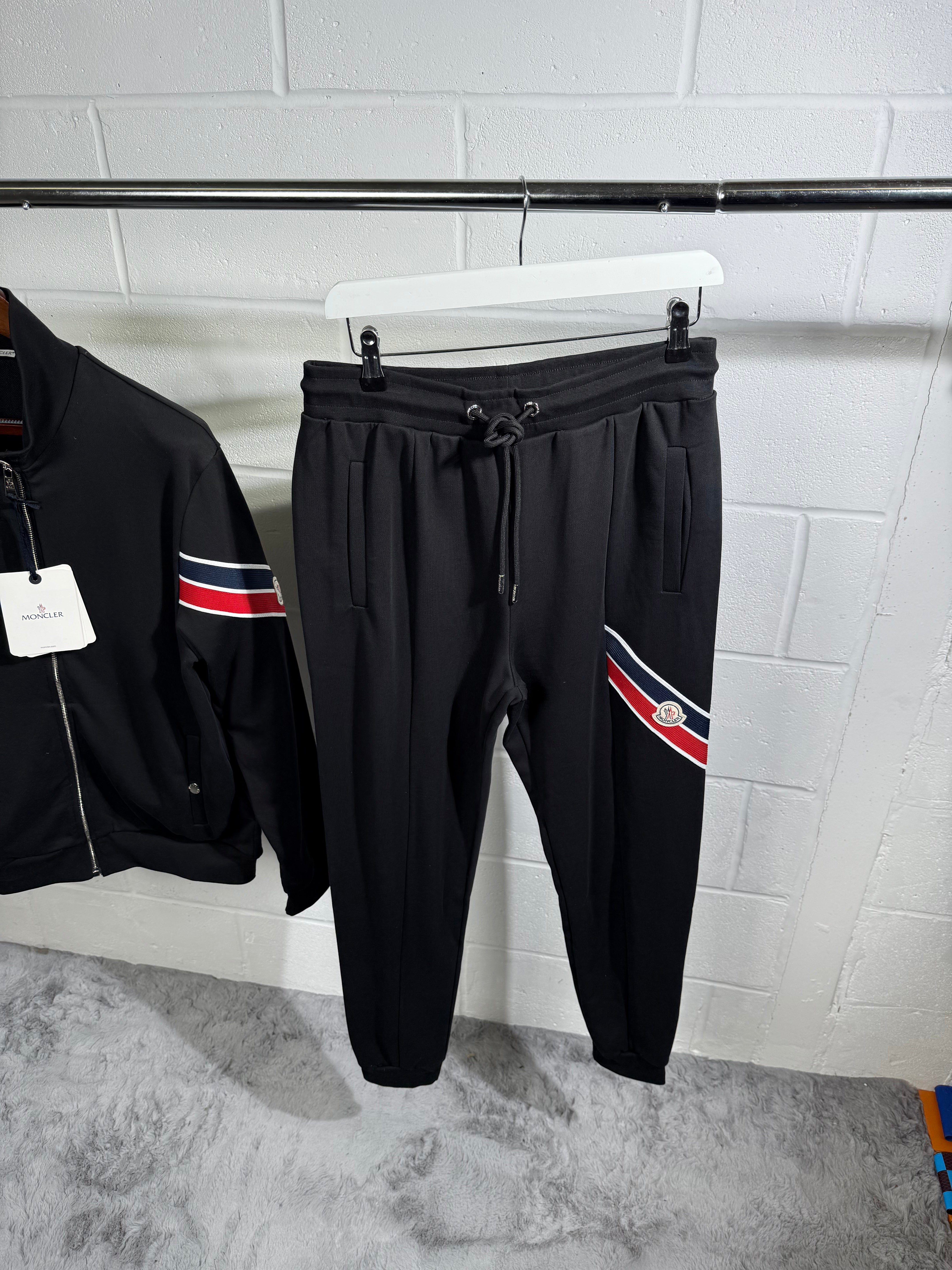 Moncler tracksuit black