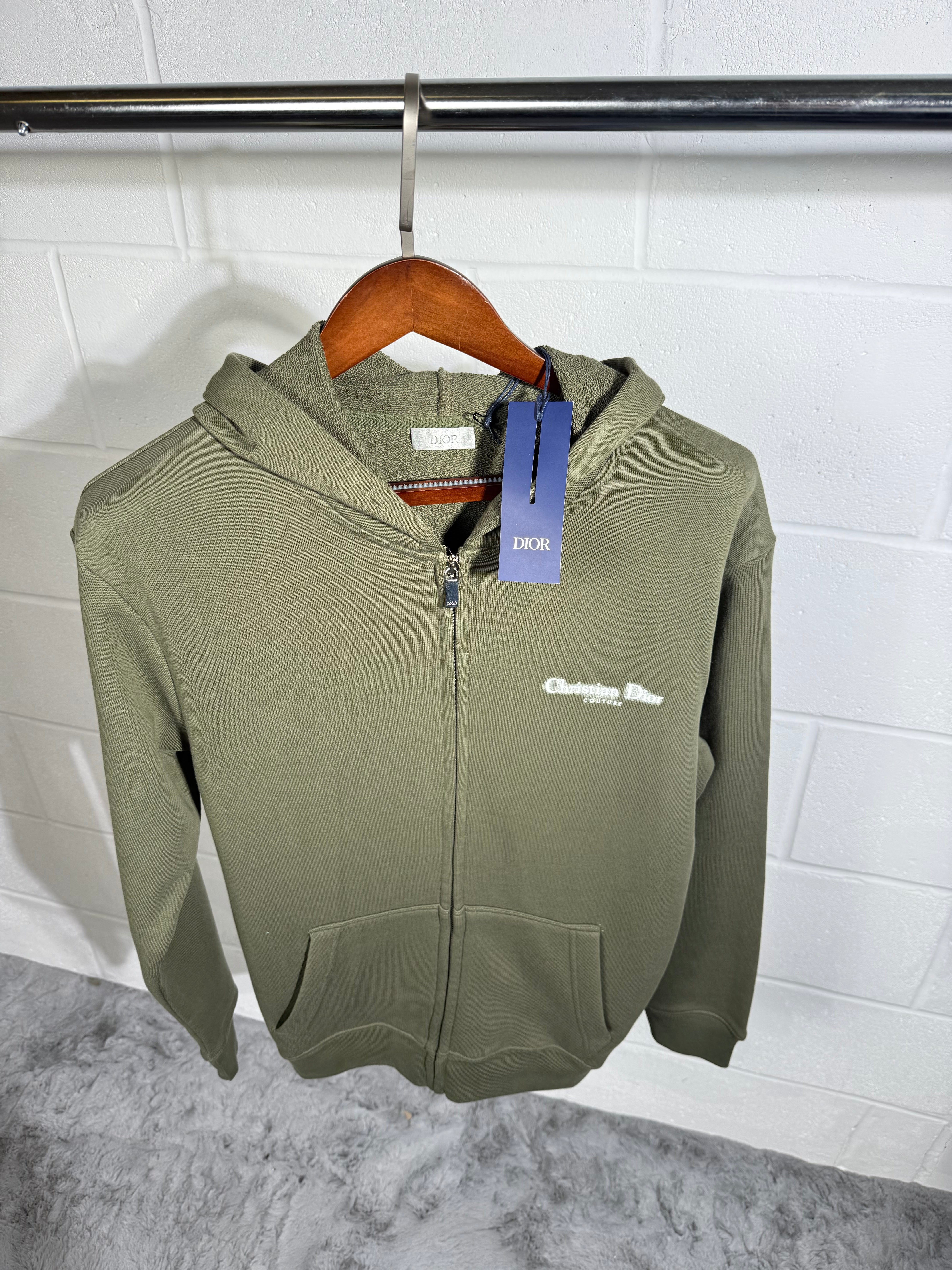 CD zip hoodie green