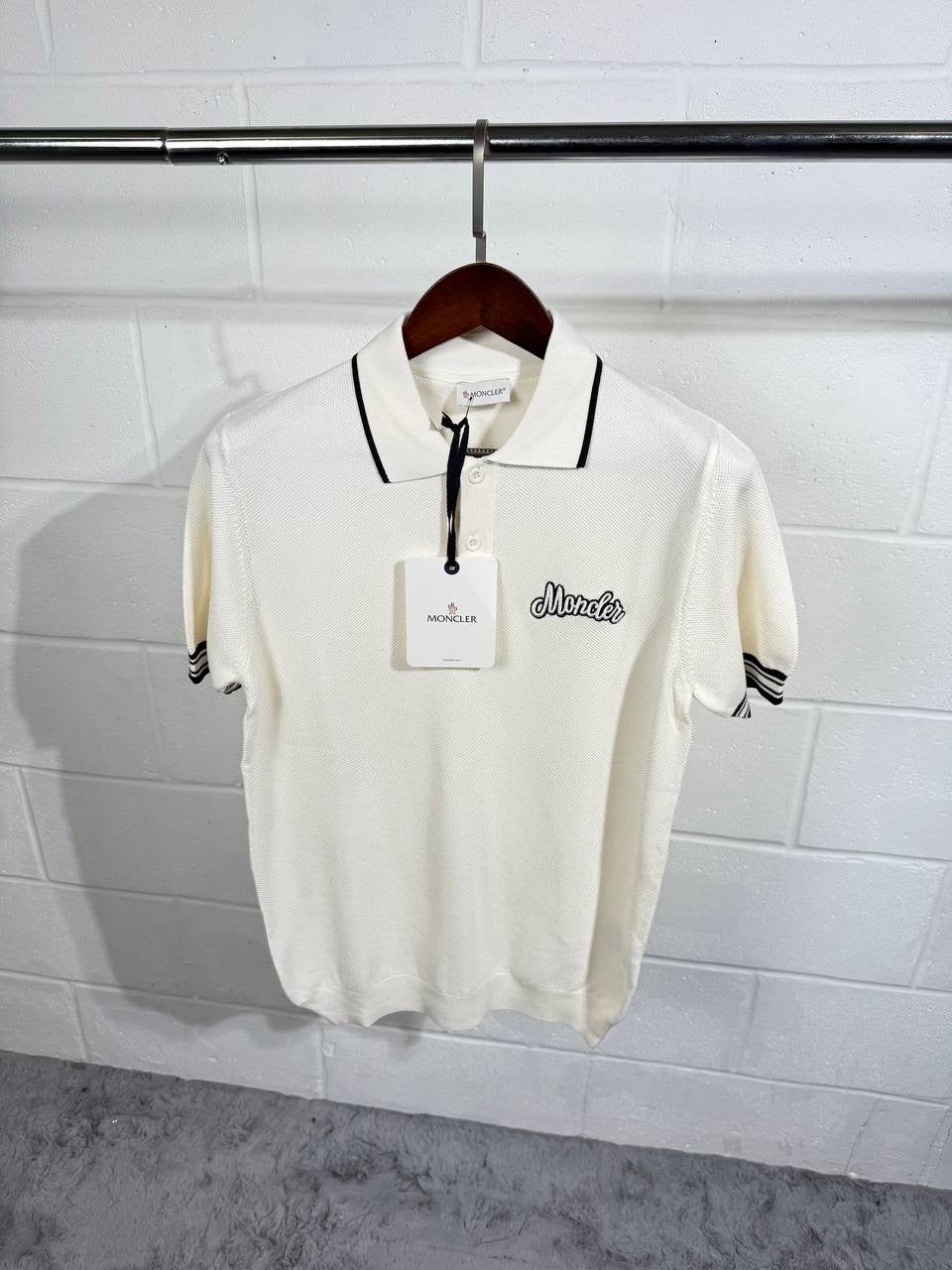 MNCLR KNITTED POLO WHITE