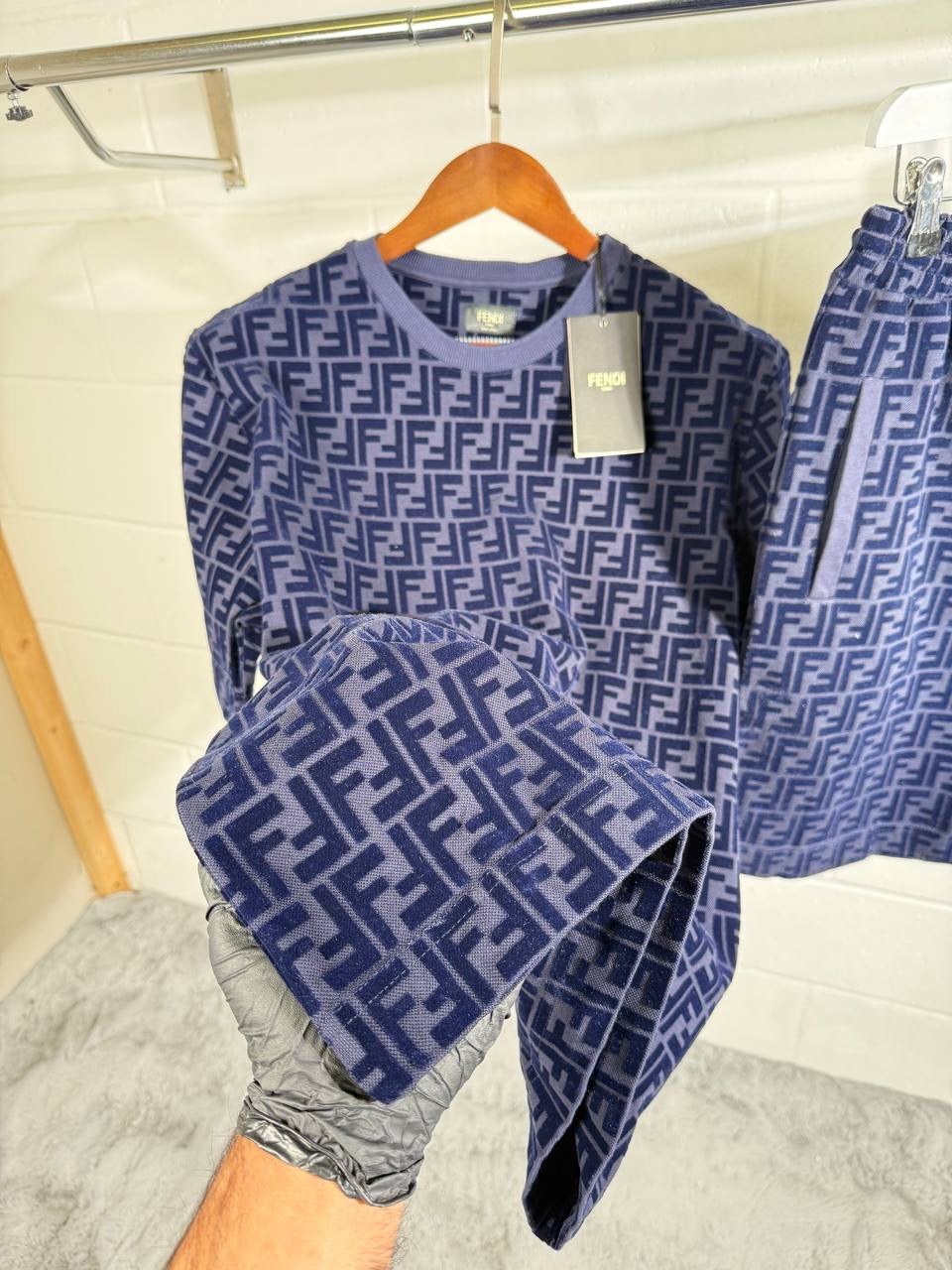 FND NAVY TOWEL SET