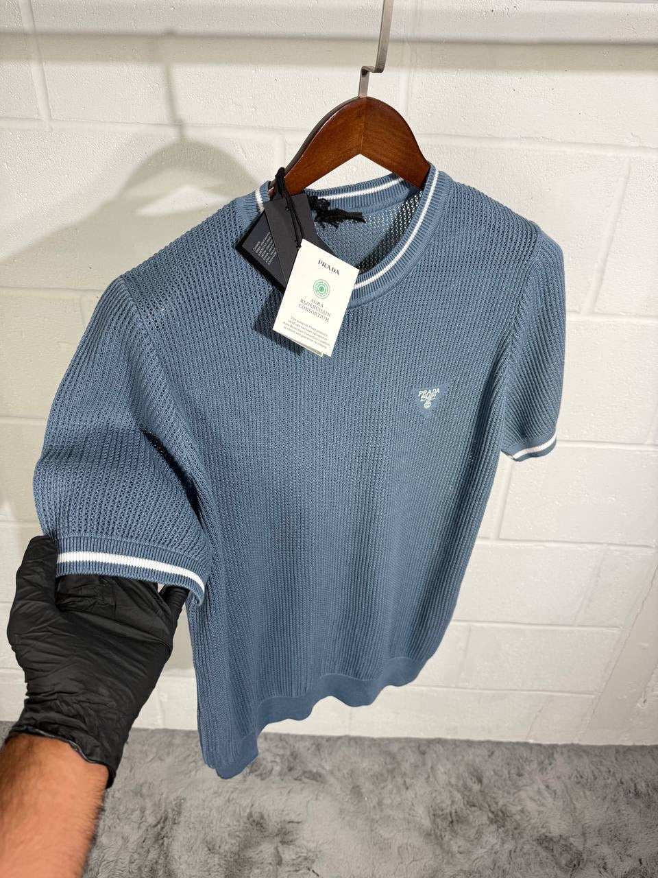 Rada blue knitted Tshirt