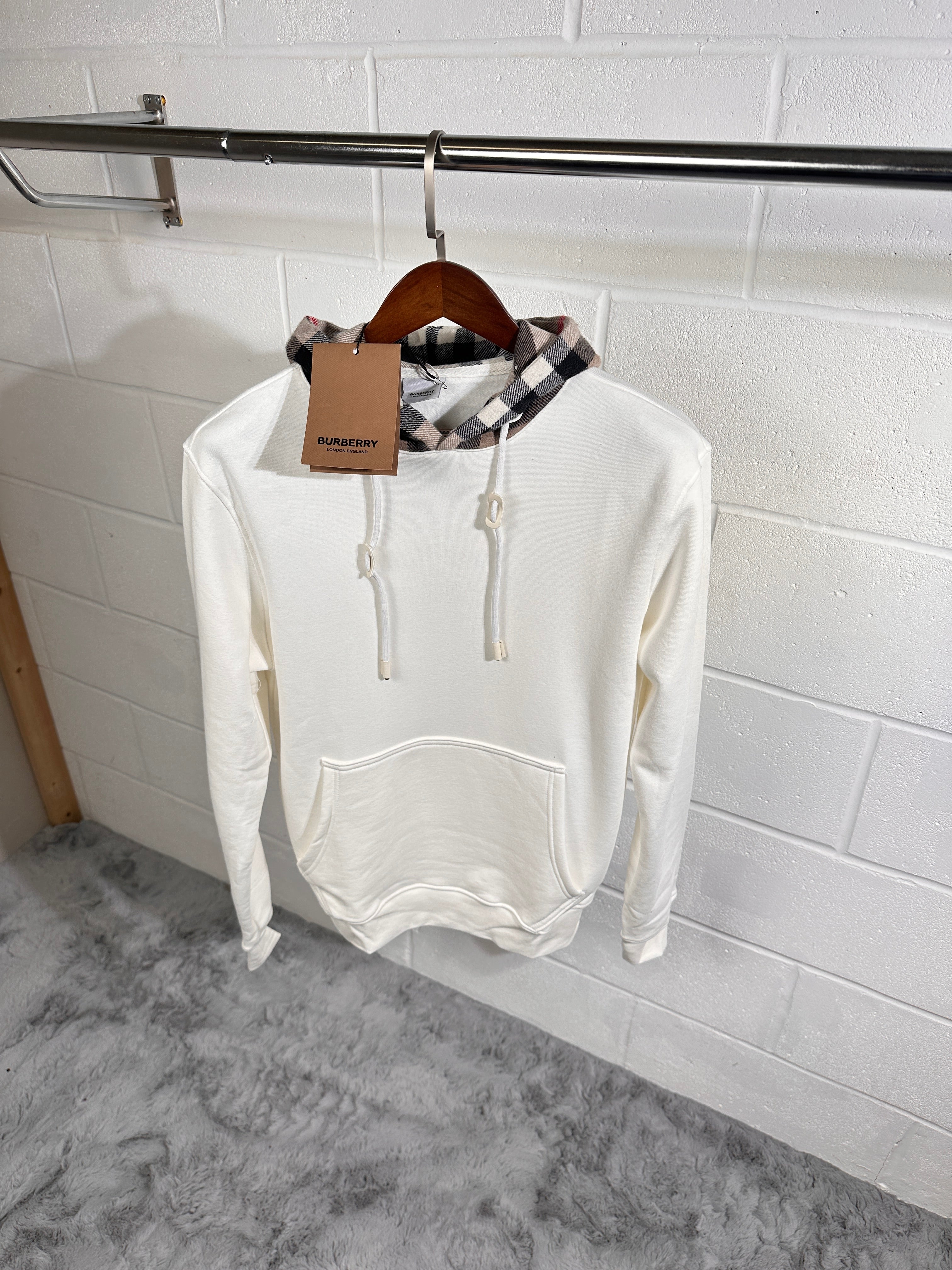 BURB HOODIE WHITE