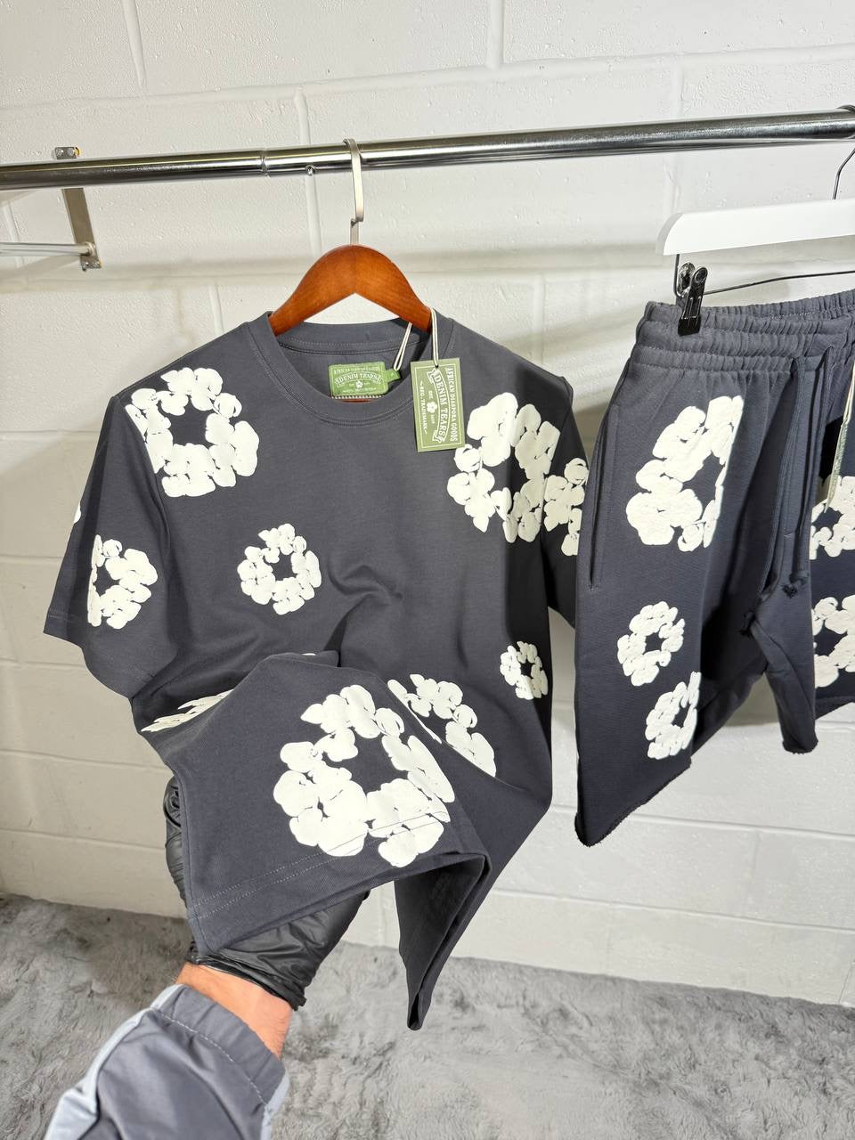 ENSEMBLE DNM GRIS FONCÉ