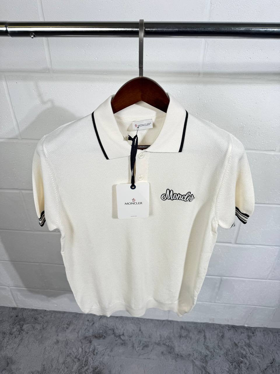 MNCLR KNITTED POLO WHITE