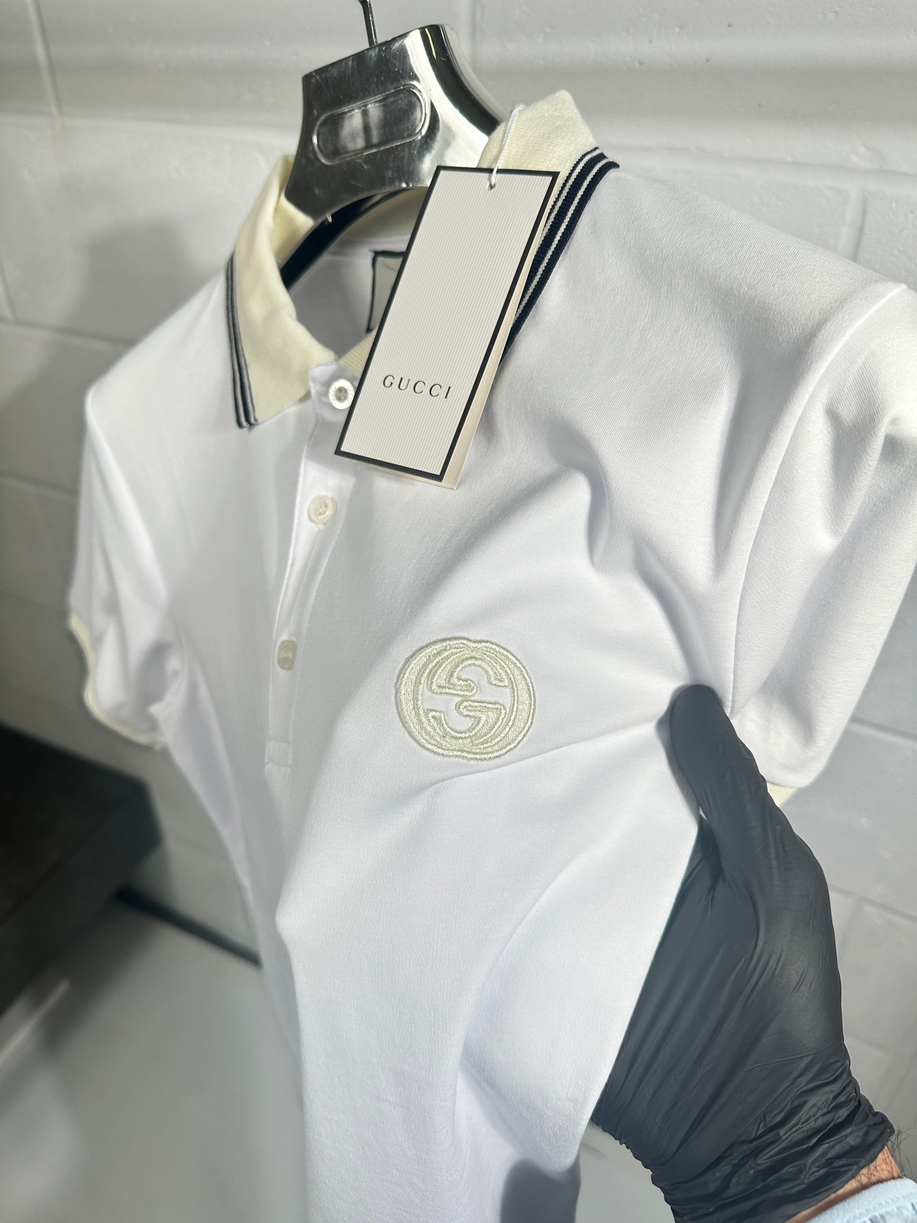 Gucci logo polo white