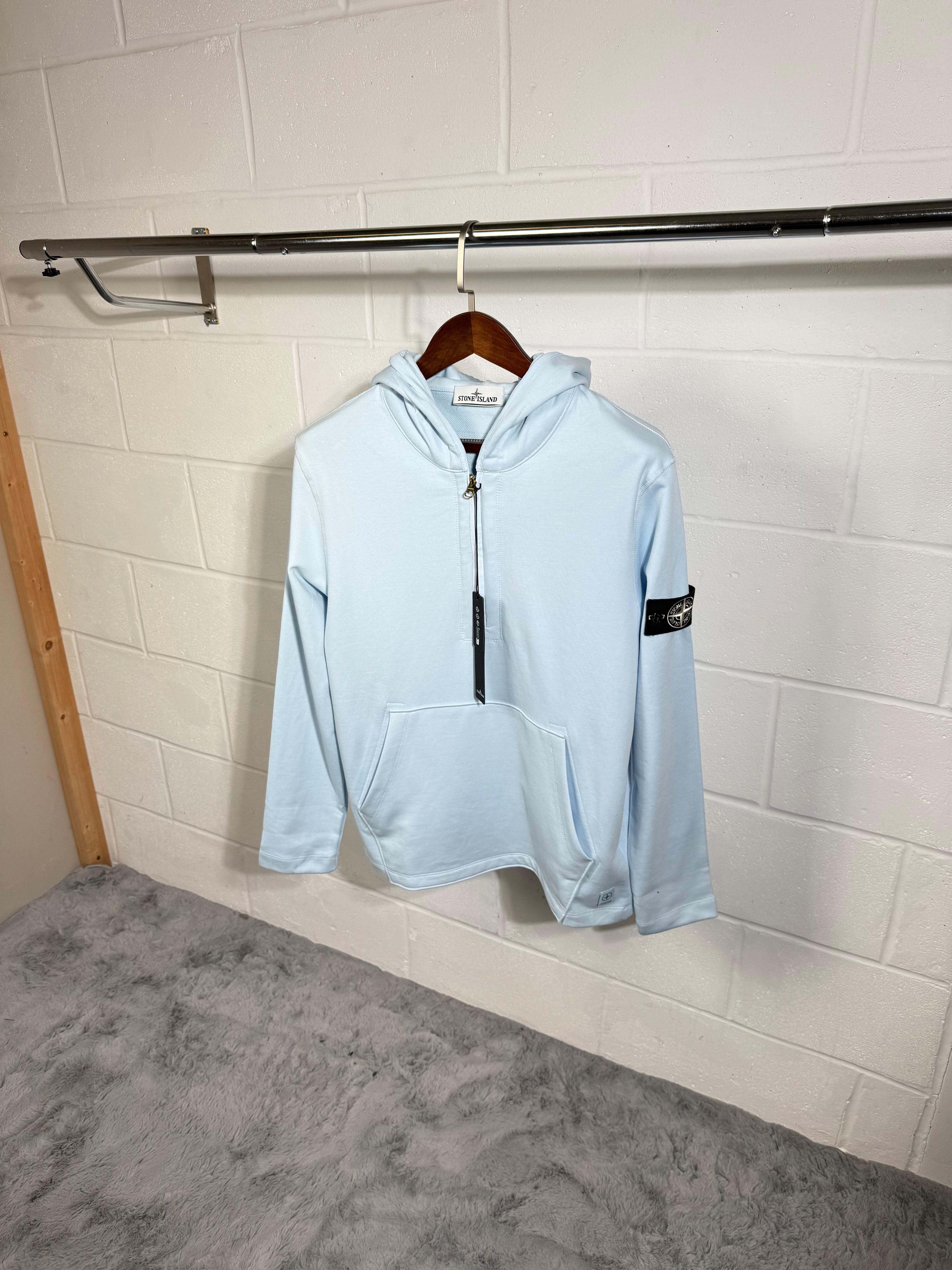 Stone island ghost hoodie baby blue