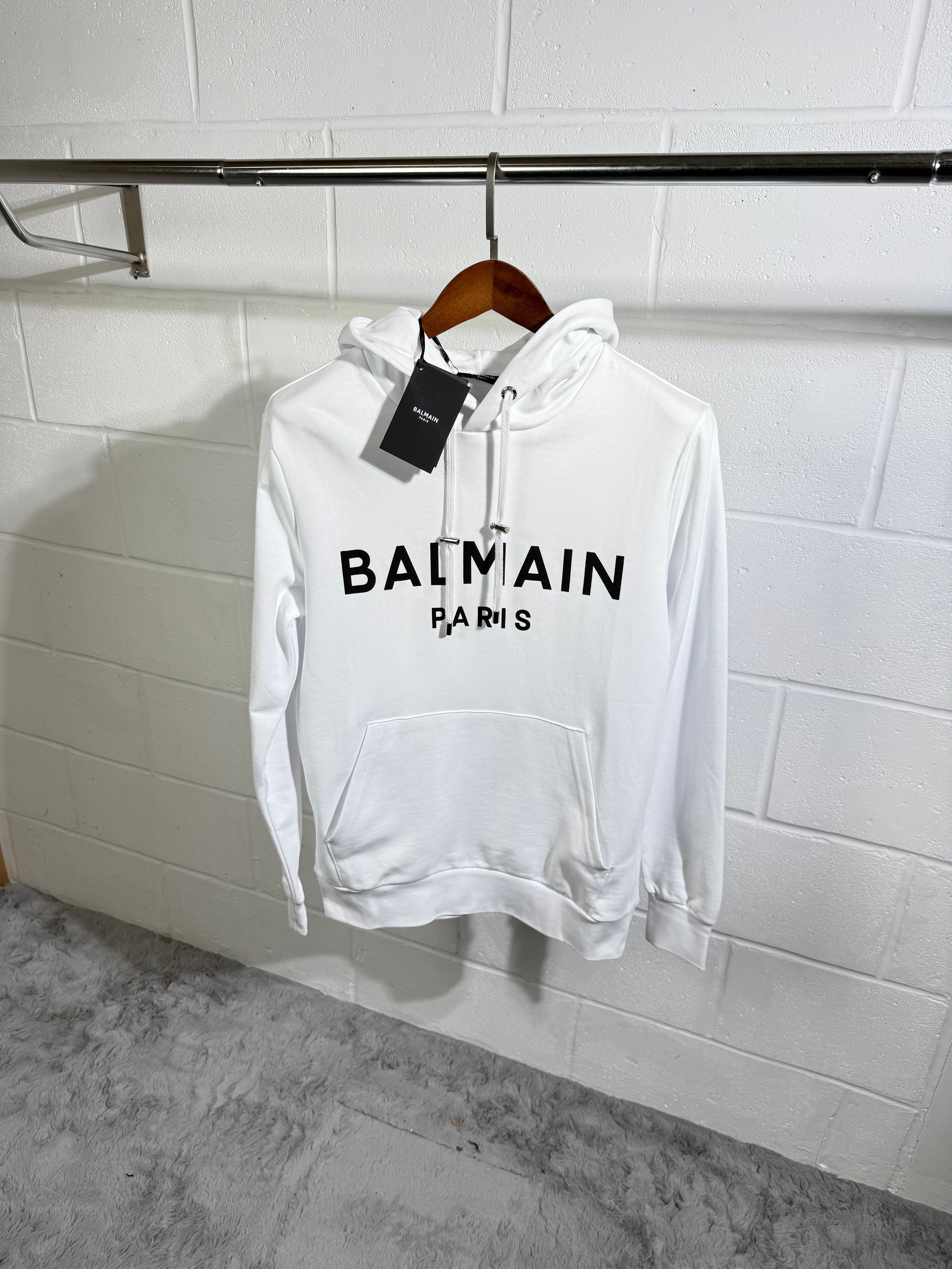 Balmain hoodie white