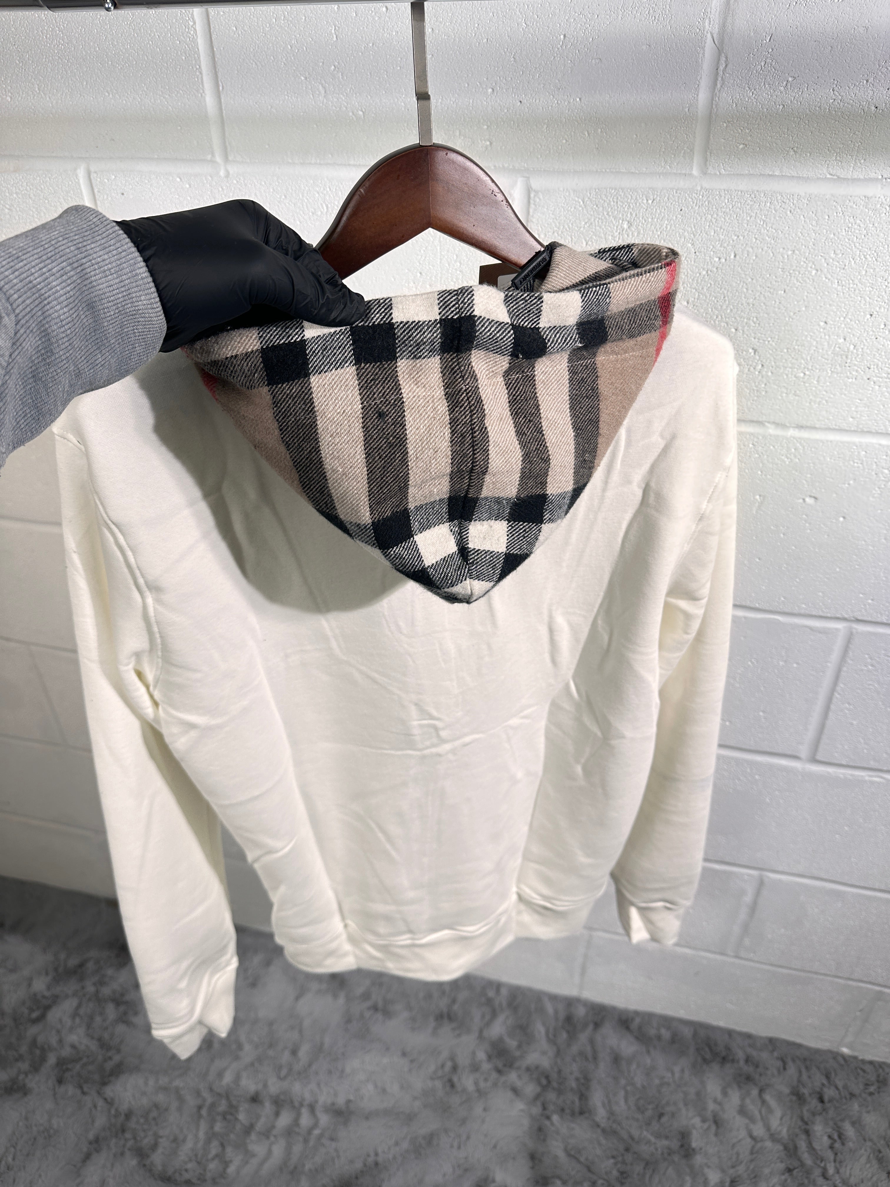 BURB HOODIE WHITE