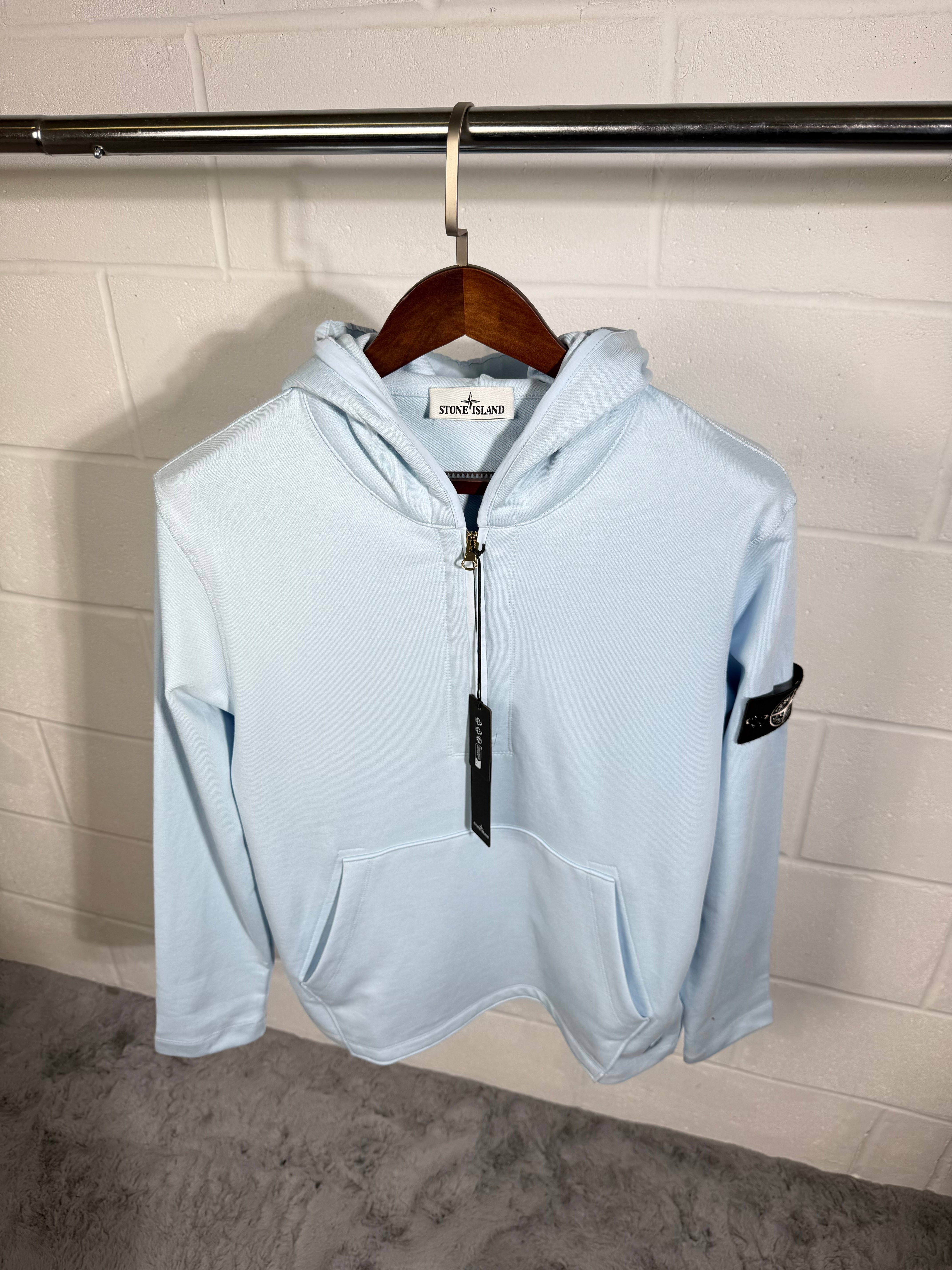 Stone island ghost hoodie baby blue