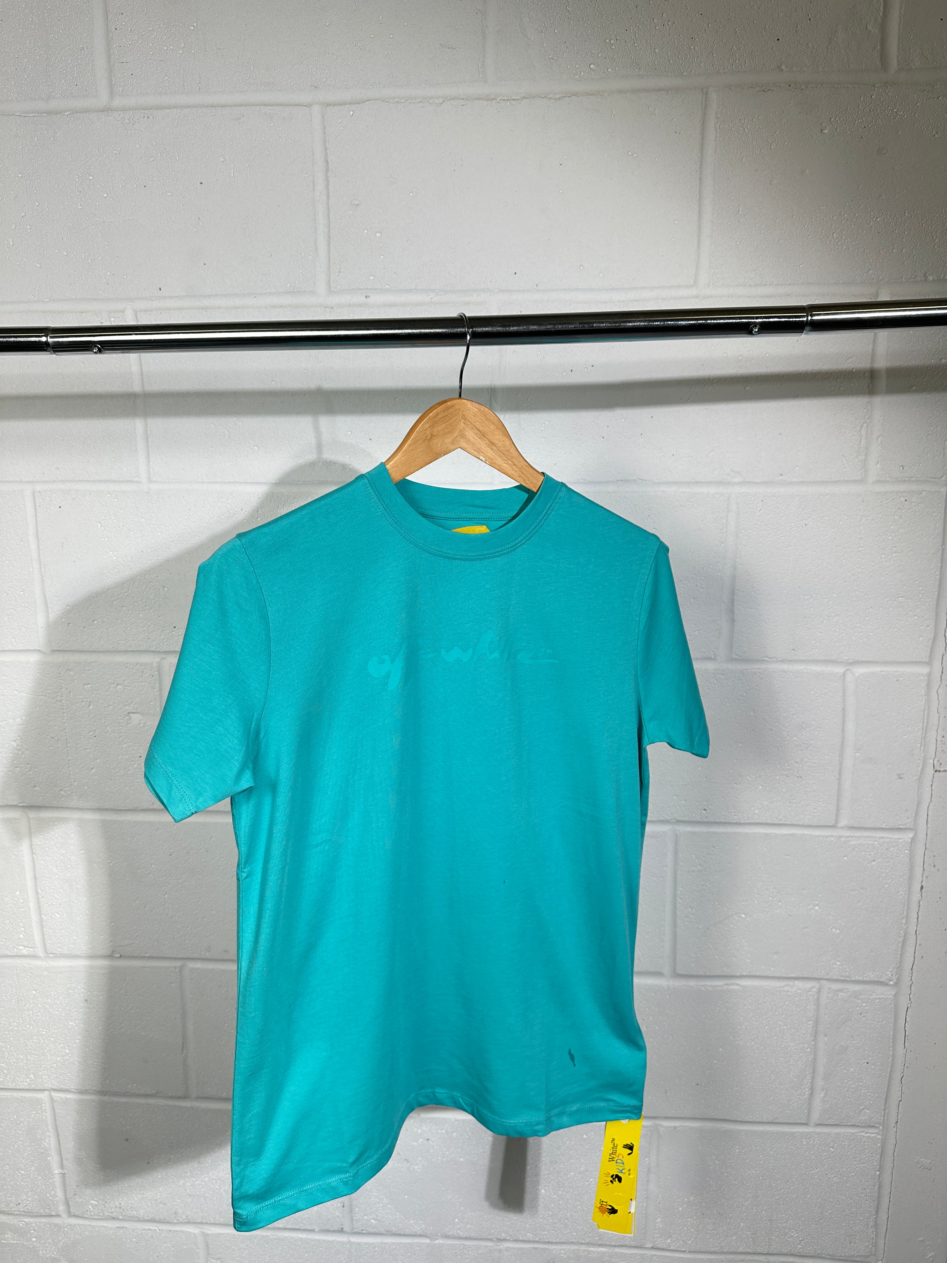 Kids tshirt offwhite Torquoise